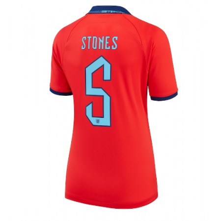Engeland John Stones 5 Dames Uitshirt WK voetbal 2022